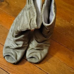 Charlotte Russe peep toe booties